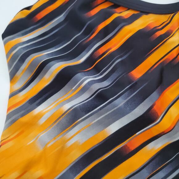 Speedo Power Flex Eco Racing Cut Flyback Swimsuit Orange & Black Size 26 XS - Picture 6 of 10